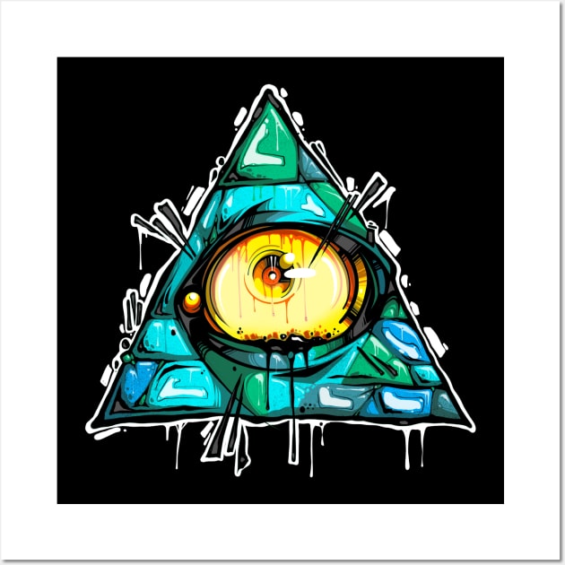 Illuminati Wall Art by Graffitidesigner